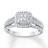 Thumbnail Image 0 of Diamond Ring 1/2 ct tw Round-cut 10K White Gold