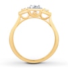 Diamond Promise Ring 1/5 ct tw Round-cut 10K Two-Tone Gold