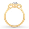 Diamond Promise Ring 1/5 ct tw Round-cut 10K Two-Tone Gold