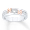 Mom Ring 1/5 ct tw Diamonds Sterling Silver