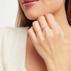 Thumbnail Image 2 of Diamond Halo Open Shank Promise Ring 1/5 ct tw 10K White Gold