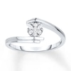 Diamond Promise Ring 1/10 ct tw Round-cut 10K White Gold