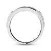 Thumbnail Image 1 of Men's Wedding Band 1/2 ct tw Diamonds Round-cut 10K White Gold