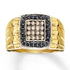 Thumbnail Image 0 of Men's Diamond Ring 1/2 ct tw Round-cut 10K Yellow Gold