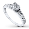 Thumbnail Image 1 of Heart Promise Ring 1/5 ct tw Diamonds Sterling Silver