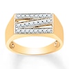 Thumbnail Image 1 of Men's Ring 1/4 ct tw Diamonds 10K Yellow Gold