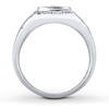 Thumbnail Image 1 of Men's Diamond Ring 5/8 ct tw Round-cut 14K White Gold