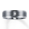 Thumbnail Image 1 of 7mm Wedding Band Diamond Accent Titanium