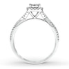 Thumbnail Image 2 of Diamond Promise Ring 1/3 ct tw Round-cut 10K White Gold