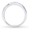 Thumbnail Image 1 of Men's Band 1/5 ct tw Black/White Diamonds 10K White Gold