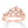 Thumbnail Image 0 of Crown Ring 1/20 ct tw Diamonds 10K Rose Gold