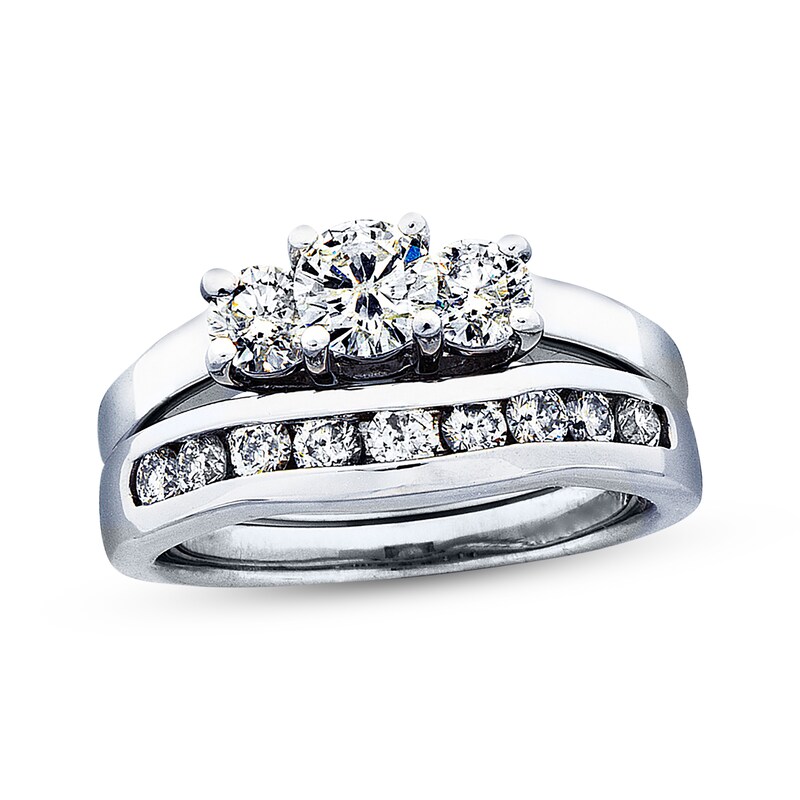 Main Image 4 of Diamond Enhancer Ring 1/2 ct tw Round-cut 14K White Gold