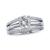 Thumbnail Image 1 of Diamond Enhancer Ring 1/4 ct tw Round-cut 14K White Gold