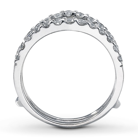 Diamond Enhancer Ring 1 ct tw Roundcut 14K White Gold Kay