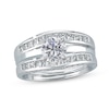 Thumbnail Image 2 of Diamond Enhancer Ring 3/4 ct tw Princess-cut 14K White Gold