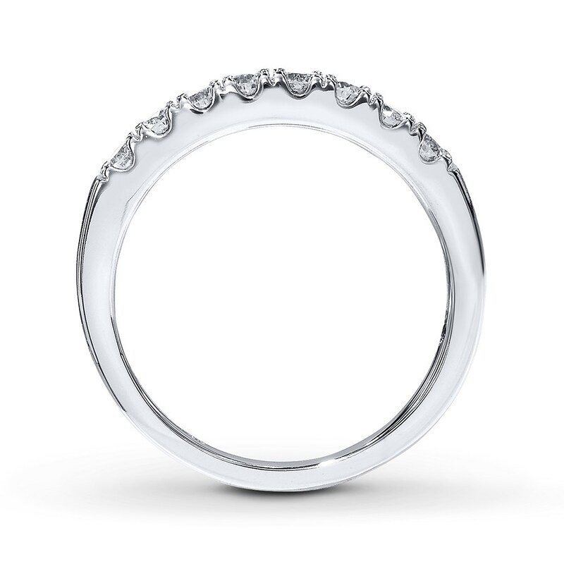 THE LEO Diamond 3/8 cttw Anniversary Ring 14K White Gold