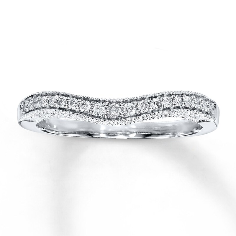 Main Image 1 of Now + Forever Diamond Enhancer Ring 1/6 ct tw Round-cut 10K White Gold
