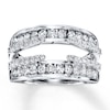 Thumbnail Image 1 of Diamond Enhancer Ring 1 ct tw Round-cut 14K White Gold