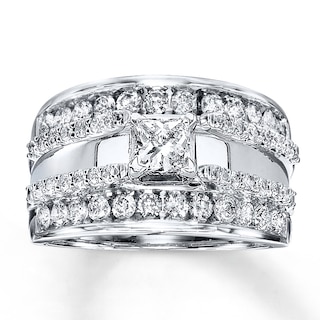 Diamond Enhancer Ring 1 ct tw Round-cut 14K White Gold | Kay