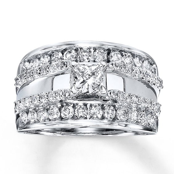Thumbnail Image 2 of Diamond Enhancer Ring 1 ct tw Round-cut 14K White Gold