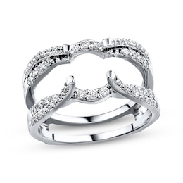 Diamond Enhancer Ring 1/2 ct tw Round-cut 14K White Gold