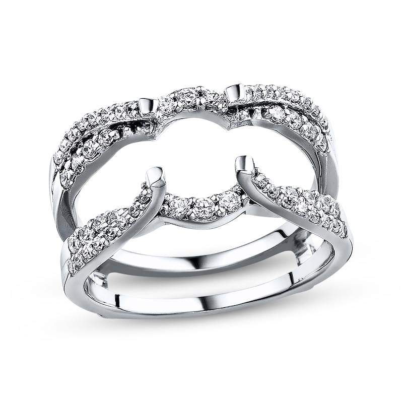 Main Image 1 of Diamond Enhancer Ring 1/2 ct tw Round-cut 14K White Gold