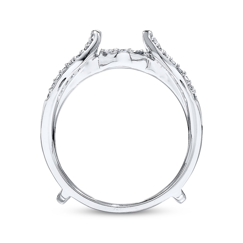 Diamond Enhancer Ring 1/2 ct tw Round-cut 14K White Gold