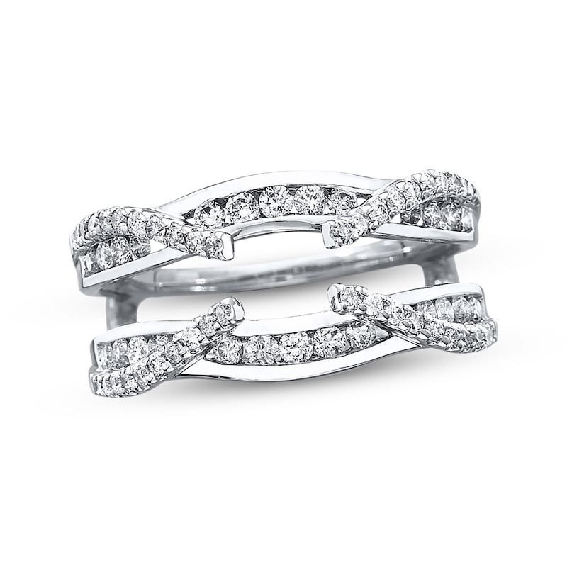 Main Image 1 of Diamond Enhancer Ring 3/4 ct tw Round-cut 14K White Gold