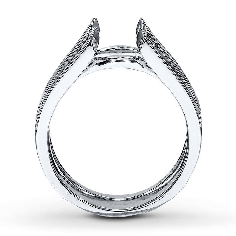 Diamond Enhancer Ring 3/4 carat tw Round-cut 14K White Gold