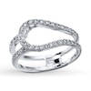 Thumbnail Image 1 of Diamond Enhancer Ring 5/8 ct tw Round-cut 14K White Gold