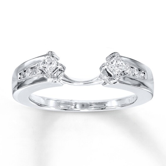 Diamond Enhancer Ring 1/3 Carat tw 14K White Gold
