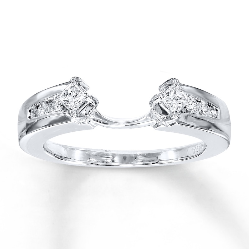 Diamond Enhancer Ring 1/3 Carat tw 14K White Gold