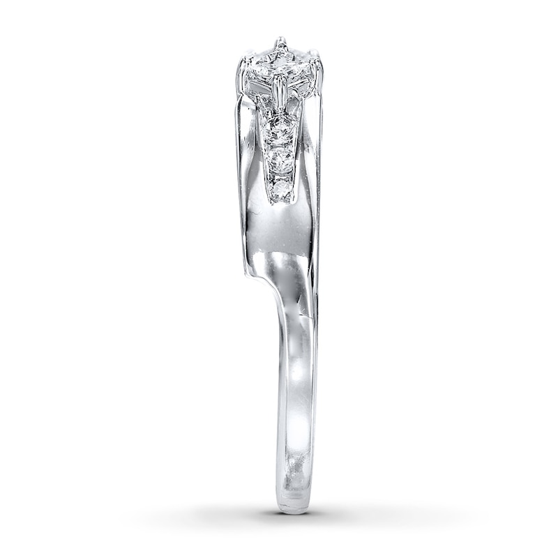 Diamond Enhancer Ring 1/3 Carat tw 14K White Gold