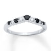 Thumbnail Image 1 of Now + Forever Diamond Enhancer Ring 3/8 ct tw Black/White 14K White Gold