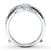Thumbnail Image 2 of Now + Forever Black & White Diamonds 1/2 ct tw Enhancer Ring 14K White Gold