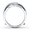 Thumbnail Image 1 of Black & White Diamonds 1/2 ct tw Enhancer Ring 14K White Gold