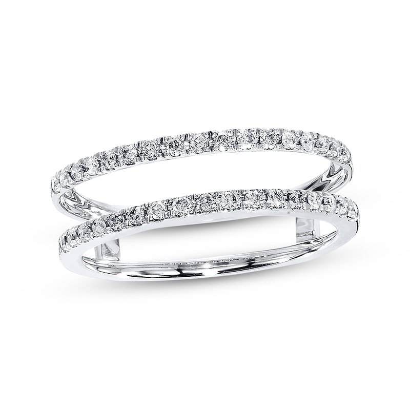 Enhancer Ring 1/4 ct tw Diamonds 14K White Gold Kay