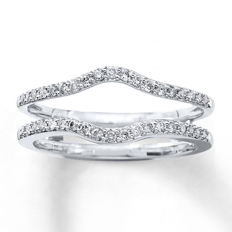 Main Image 1 of Now + Forever Diamond Enhancer Ring 1/4 ct tw Round-cut 14K White Gold