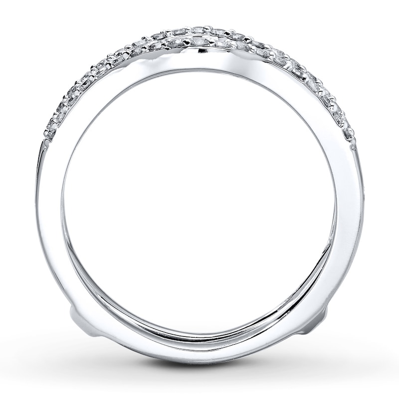 Main Image 2 of Now + Forever Diamond Enhancer Ring 1/4 ct tw Round-cut 14K White Gold