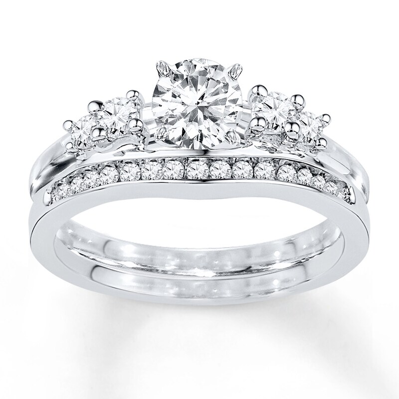 Main Image 2 of Now + Forever Diamond Enhancer Ring 1/3 ct tw Round-cut 10K White Gold