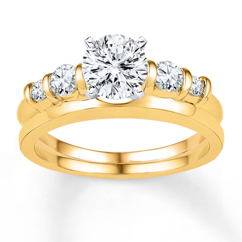 Main Image 2 of Now + Forever Diamond Enhancer Ring 1/3 ct tw Round-cut 10K Yellow Gold