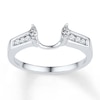 Thumbnail Image 0 of Diamond Enhancer Ring 1/4 ct tw Marquise-cut 10K White Gold