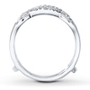 Thumbnail Image 1 of Diamond Enhancer Ring 1/5 ct tw Round-cut 14K White Gold