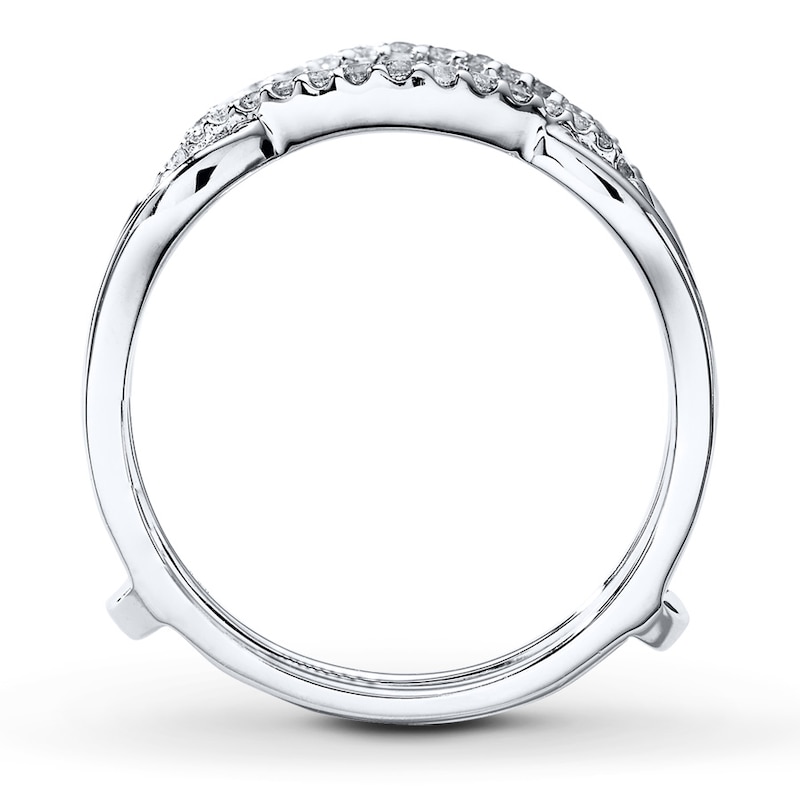 Diamond Enhancer Ring 1/5 ct tw Round-cut 14K White Gold