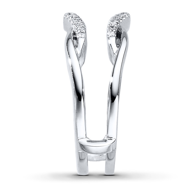Main Image 3 of Now + Forever Diamond Enhancer Ring 1/5 ct tw Round-cut 14K White Gold