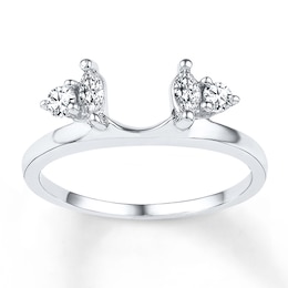 Now + Forever Diamond Enhancer Ring 1/3 Carat tw 10K White Gold