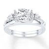 Thumbnail Image 2 of Now + Forever Diamond Enhancer Ring 1/3 Carat tw 10K White Gold