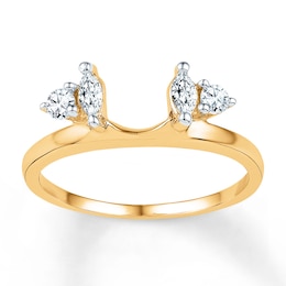 Now + Forever Diamond Enhancer Ring 1/3 Carat tw 10K Yellow Gold