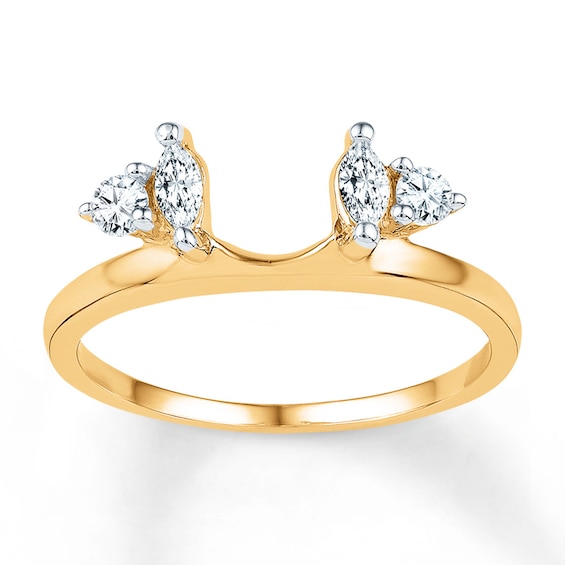 Now + Forever Diamond Enhancer Ring 1/3 Carat tw 10K Yellow Gold