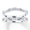 Thumbnail Image 1 of Now + Forever Diamond Enhancer Ring 3/8 ct tw Round-cut 14K White Gold